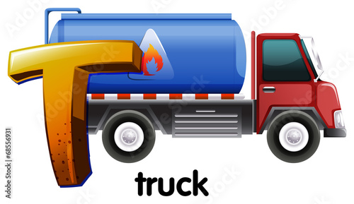 A letter T for truck