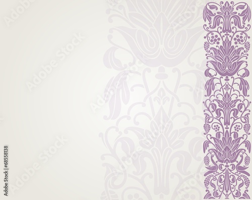 wedding card design, paisley floral pattern , India