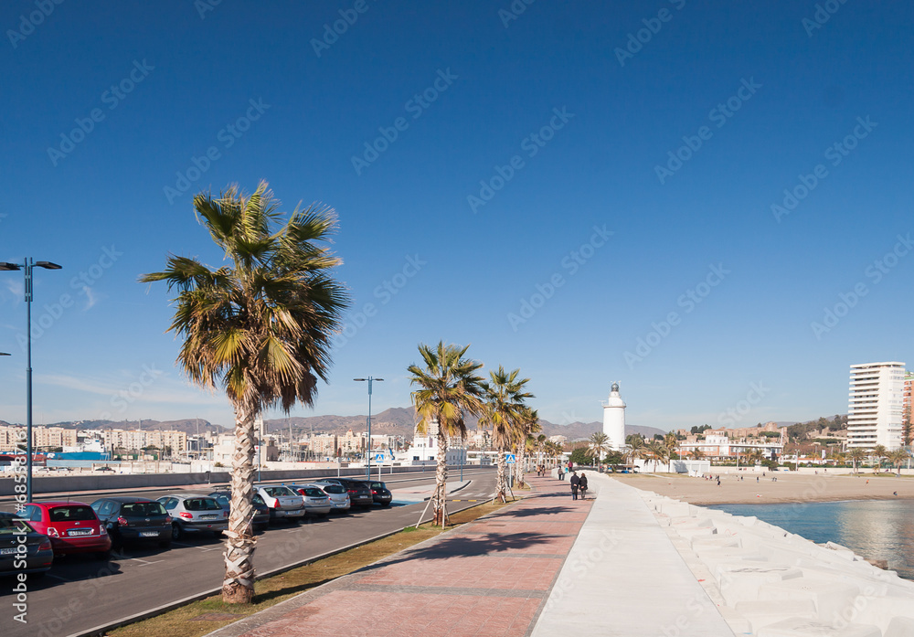 Street view of Malaga