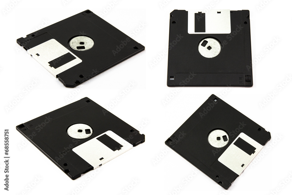 Floppy disk on white background Floppy disk on white background