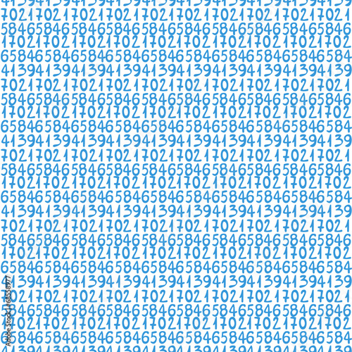 Seamless pattern with numbers for school design. Abstract