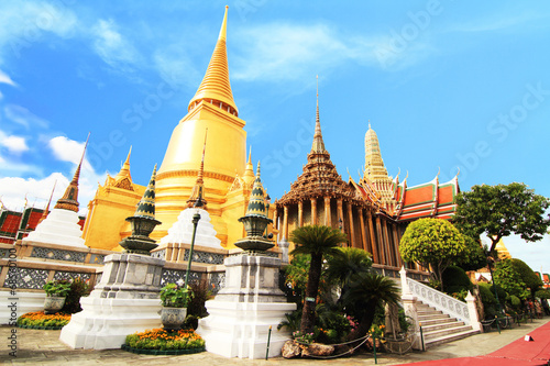 Golden pagoda in Thai temple © rukawajung