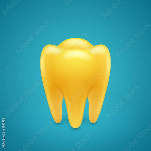 Gold human teeth
