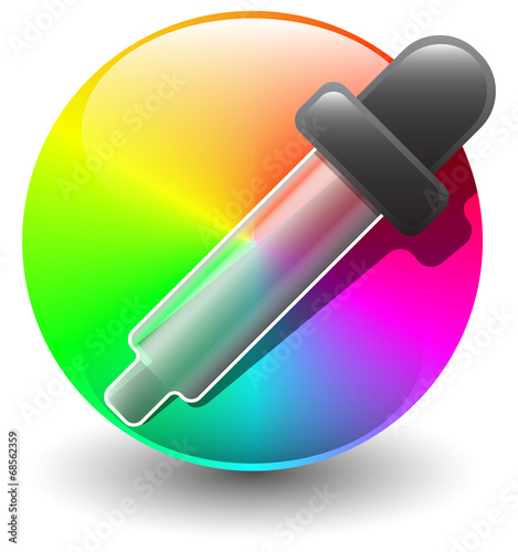 Vector color picker icon