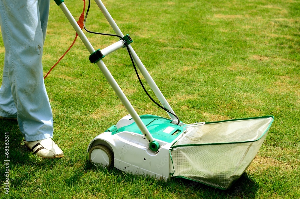 Fototapeta premium 芝刈り