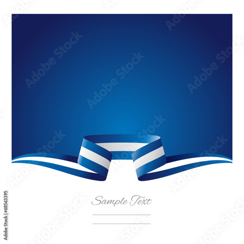 Abstract background Greek flag ribbon