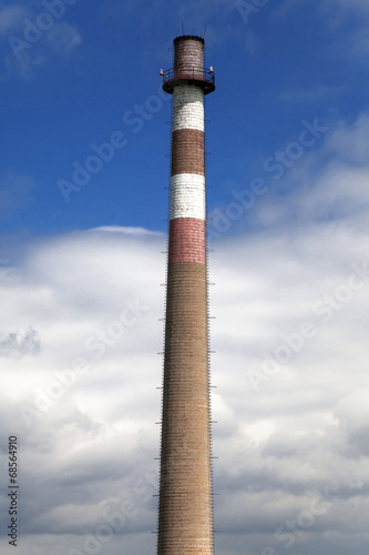 Chimney with blue sky