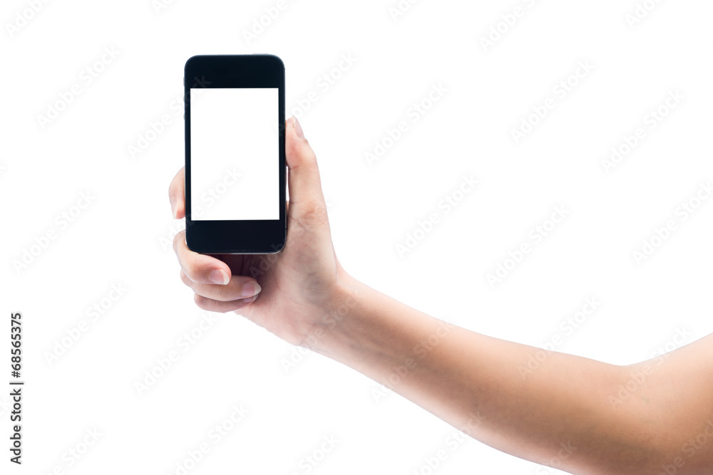 isolated woman hand holding the phone tablet touch computer gadg isolated woman hand holding the phone tablet touch computer gadg