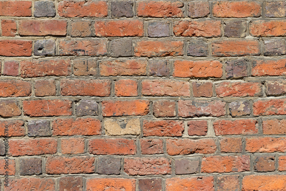 Obraz premium Background of red brick wall pattern texture.
