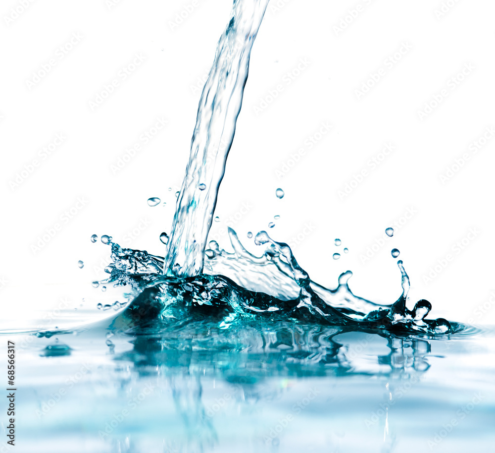 splash water isolated on a white background