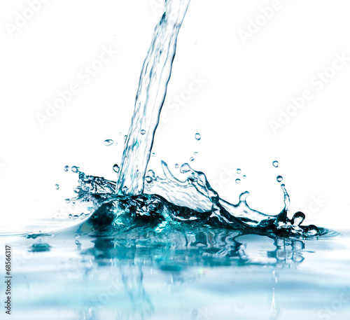 splash water isolated on a white background