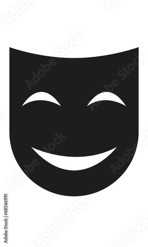 Lachende Maske Stock-Vektorgrafik | Adobe Stock