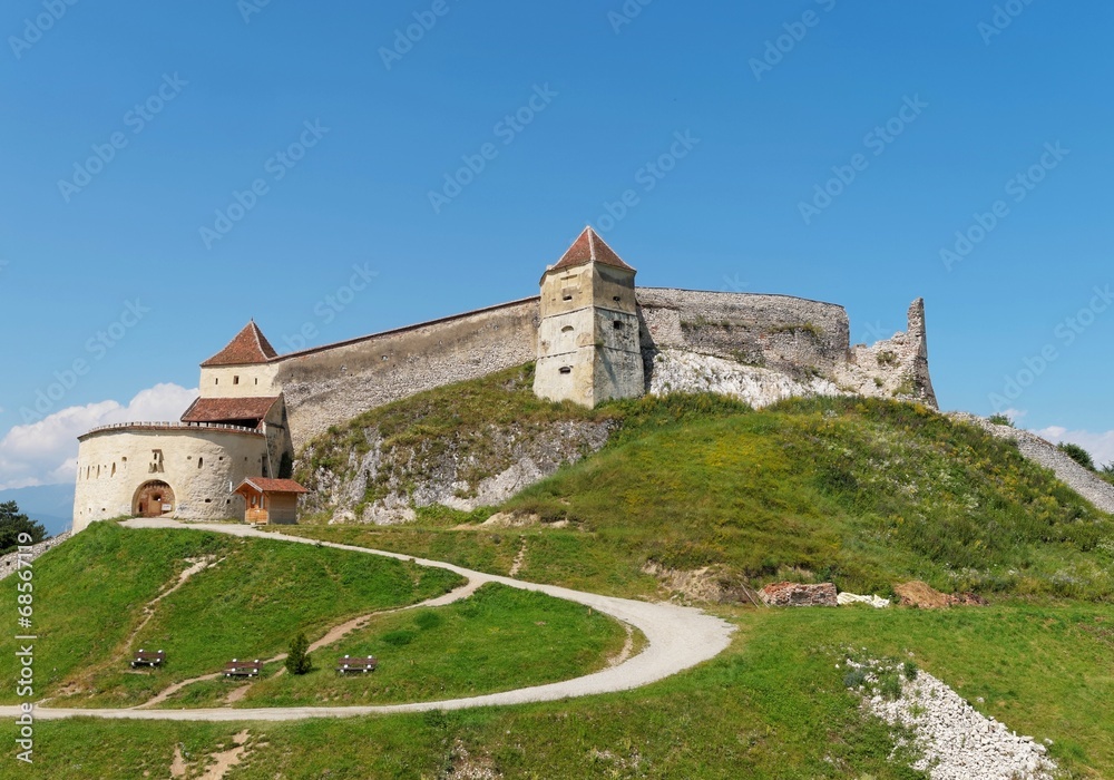 Medieval fortress in Rasnov (Cetatea Rasnov), Romania