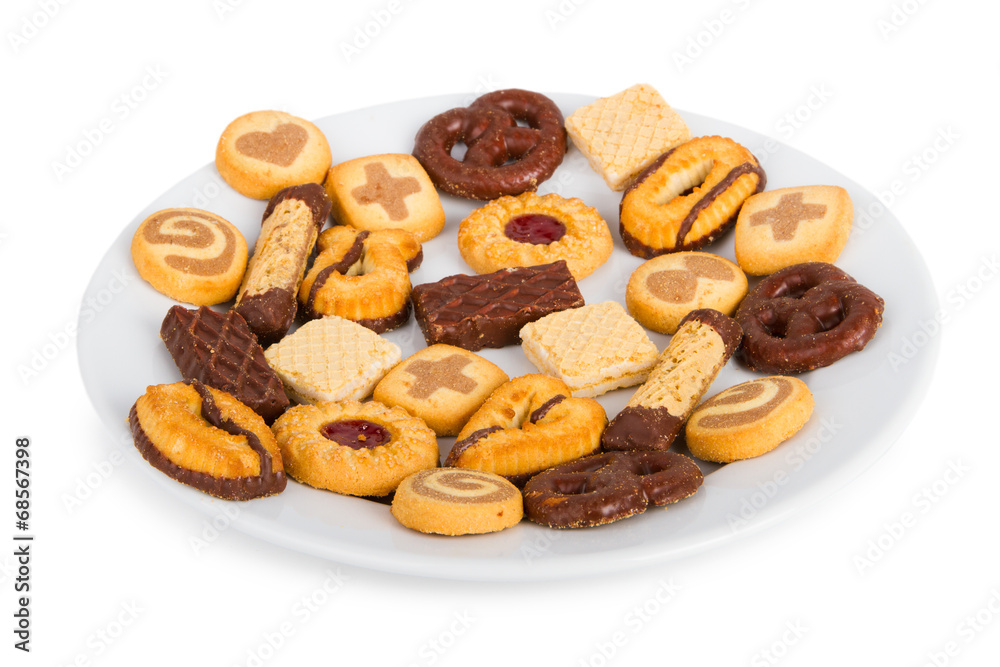 Fototapeta premium Chocolate chip cookies - Stock Image