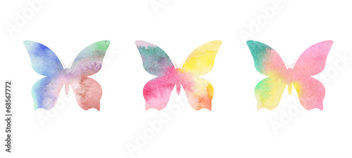 Watercolor butterflies