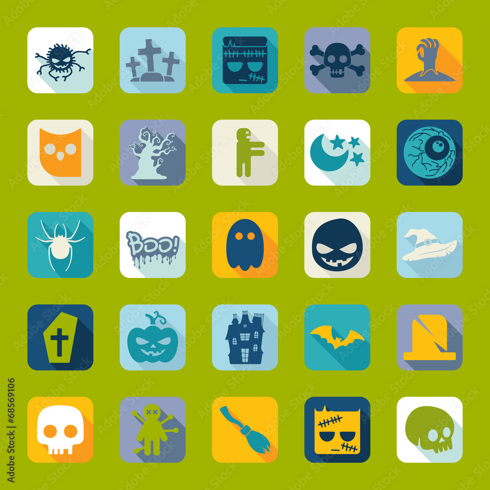 Set of halloween icons