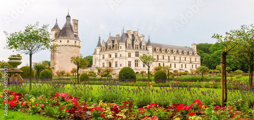 View of the castle and gardens