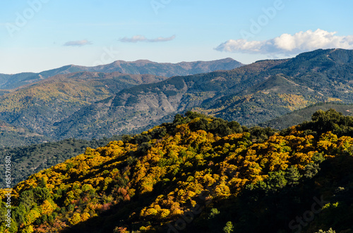 Gebirgslandschaft in der Provinz Malaga Spanien