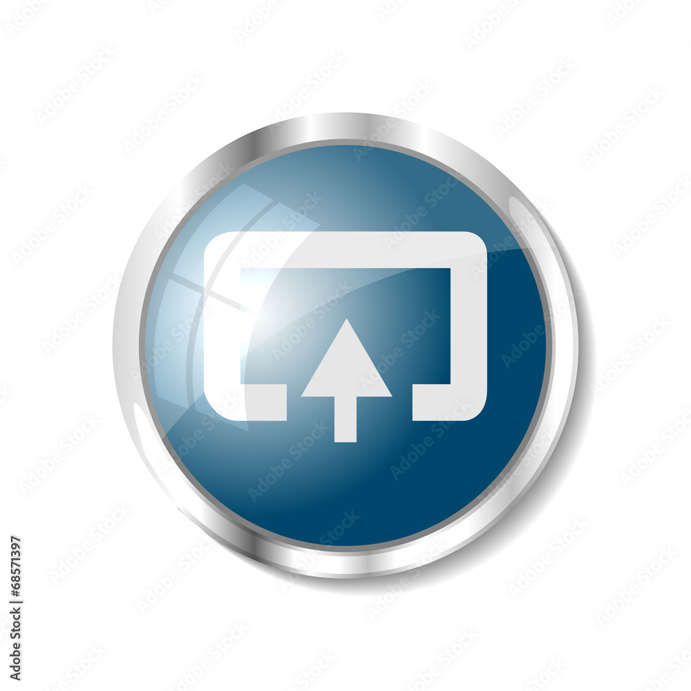 Blue web button Blue web button