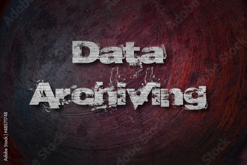 Data Archiving, concept sign