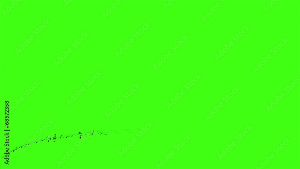 Animated background with musical notes, Music notes flowing Animated background with musical notes, Music notes flowing