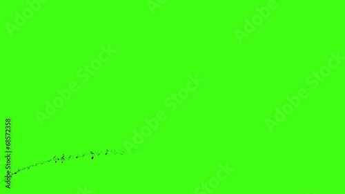 Animated background with musical notes, Music notes flowing