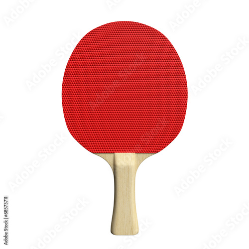 3d illustration of a ping pong paddle photo