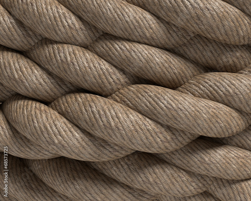 3d illustration of a close up of rope