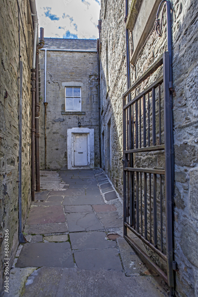 Lerwick City,old passage,Scotland