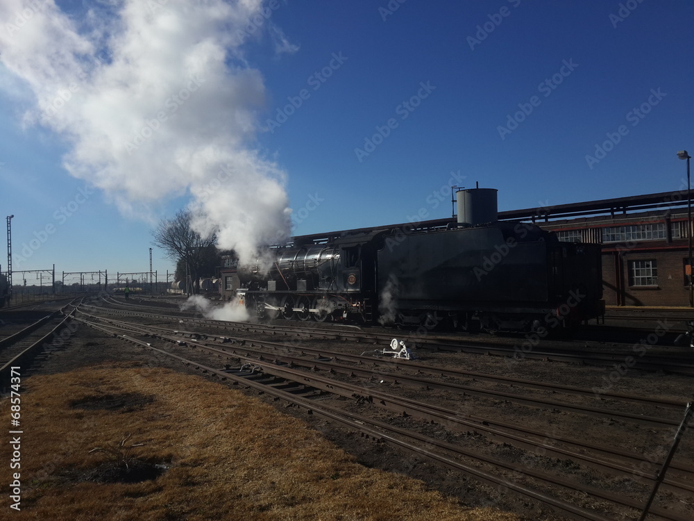 Obraz premium Blowing off some steam