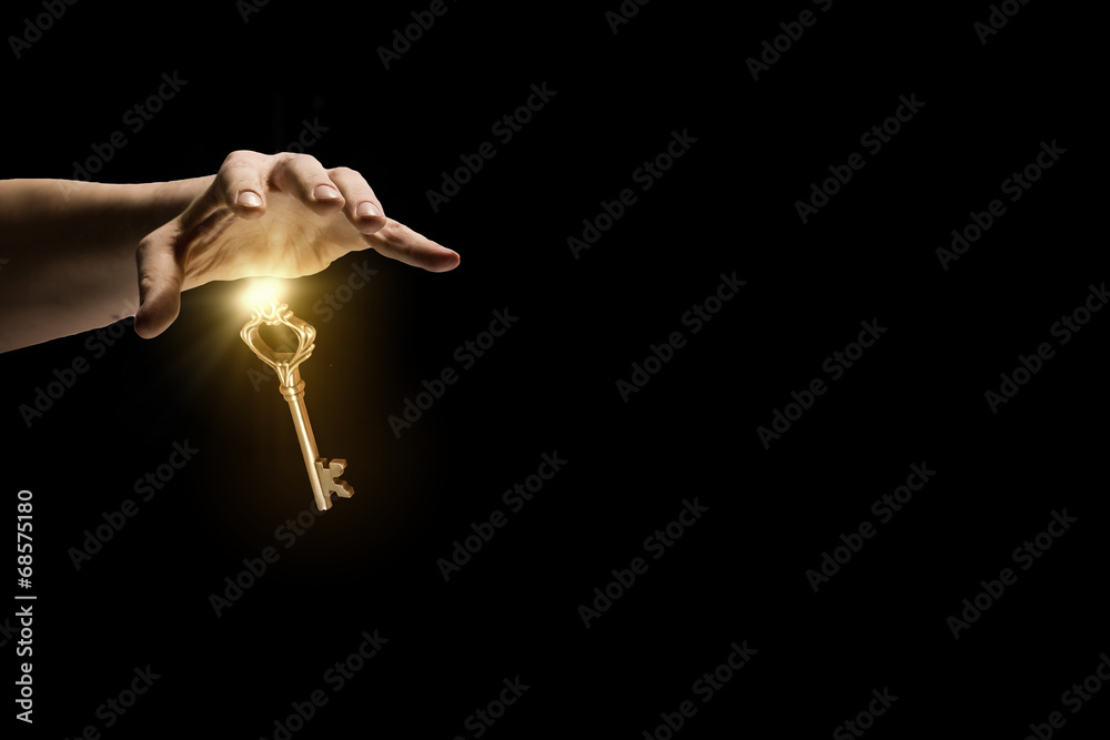 Obraz premium Key in hand