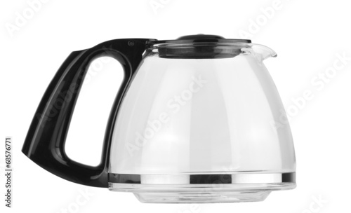 Fotografía Empty coffee pot isolated with clipping path