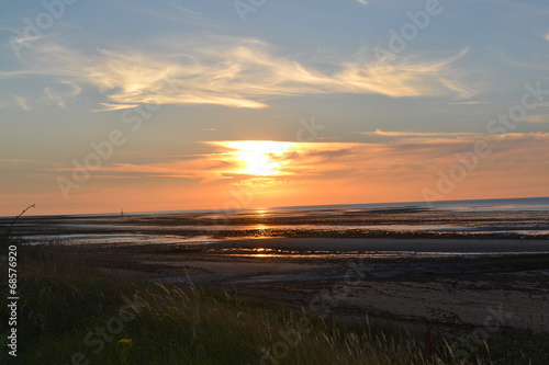 coucher de soleil plage normande- juno beach