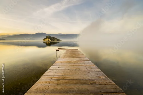 Obraz Pomost prowadzący do skał