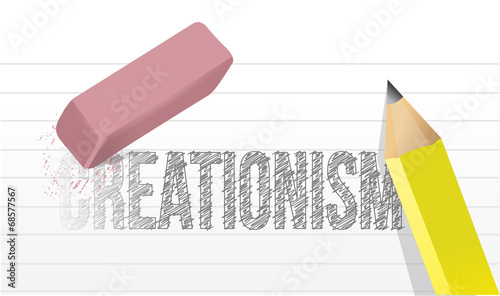 Valokuva creationism eraser illustration design