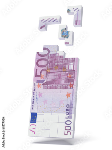 Construction of the 500 euro bill