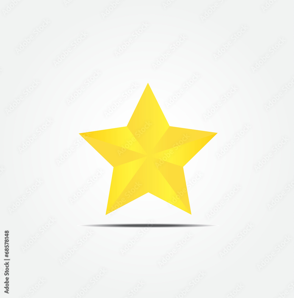 Gold-star-vector-icon