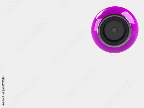 web camera on a white background, 3d illustration