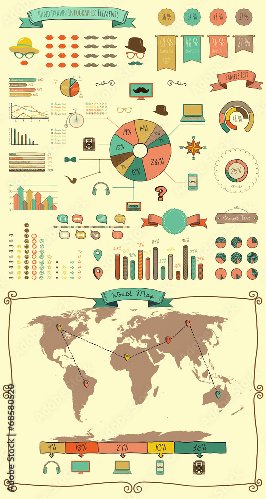 Elements and Icons of Infographics