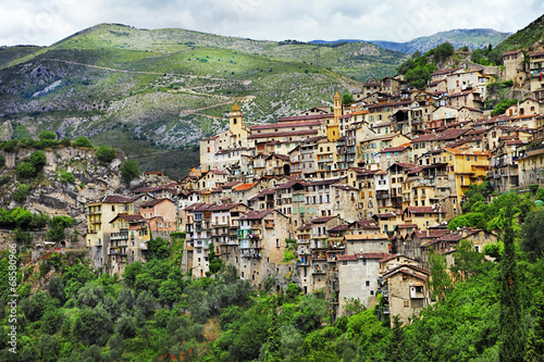 traditional moutain villages in France - Saorge, Alpes Maritimes photo