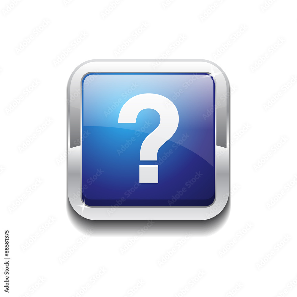 Help Rounded Corner Vector Blue Web Icon Button Help Rounded Corner Vector Blue Web Icon Button