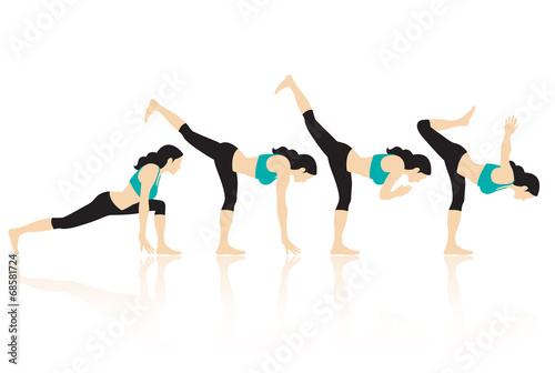 Yoga Actions Vector