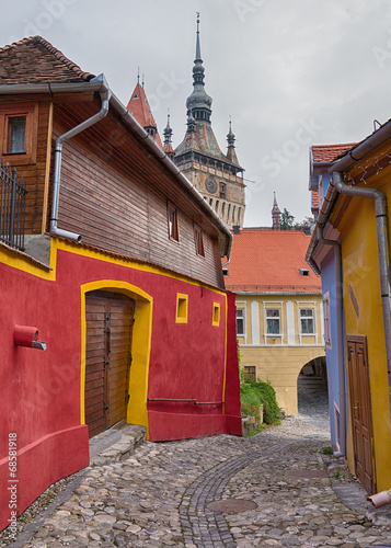 Ancient alley in Sighisoara...
