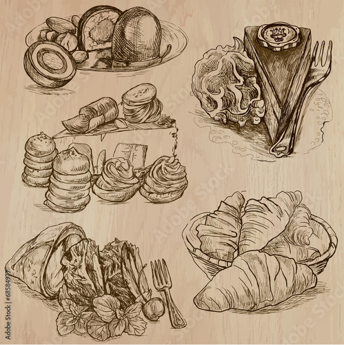 Candy and Sweets - Collection of hand drawn illustrations