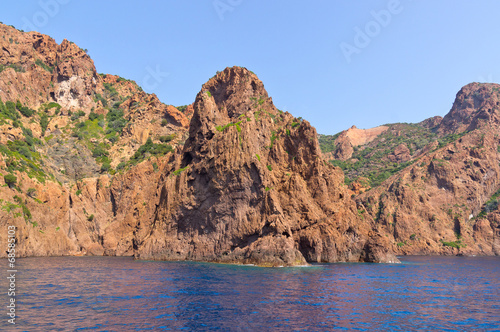 Scandola Nature Reserve  UNESCO World Heritage site  Corsica  Fr