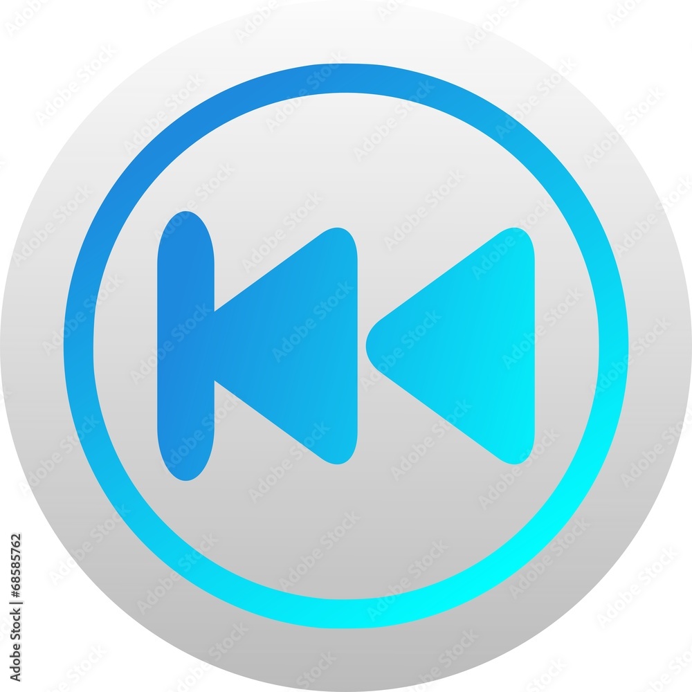Fast backward icon (vector) Fast backward icon (vector)