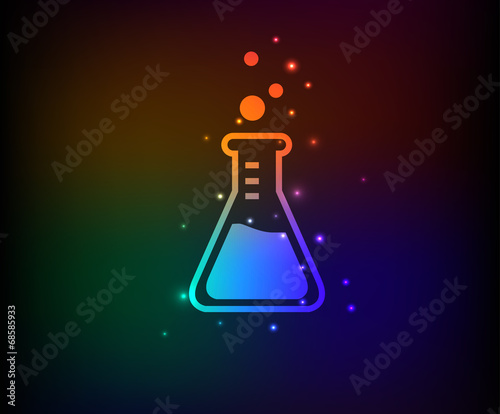 Science symbol,Rainbow vector