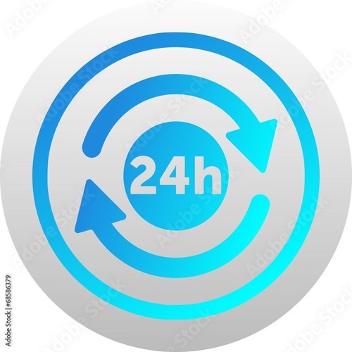 24 hours servide icon (vector)