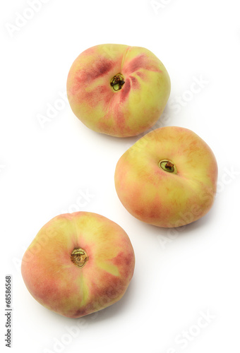 Donut peaches isolated