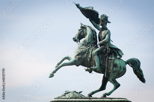 Canvas-taulu Statue of the Archduke Charles at Heldenplatz, Vienna, Austria